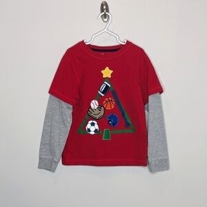 JK J. Khaki Sport Christmas Tree Applique Shirt 6